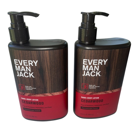 Lot Set of 2 Every Man Jack Hand + Body Lotion 13.5 oz Each Bottle  New - Picture 1 of 7